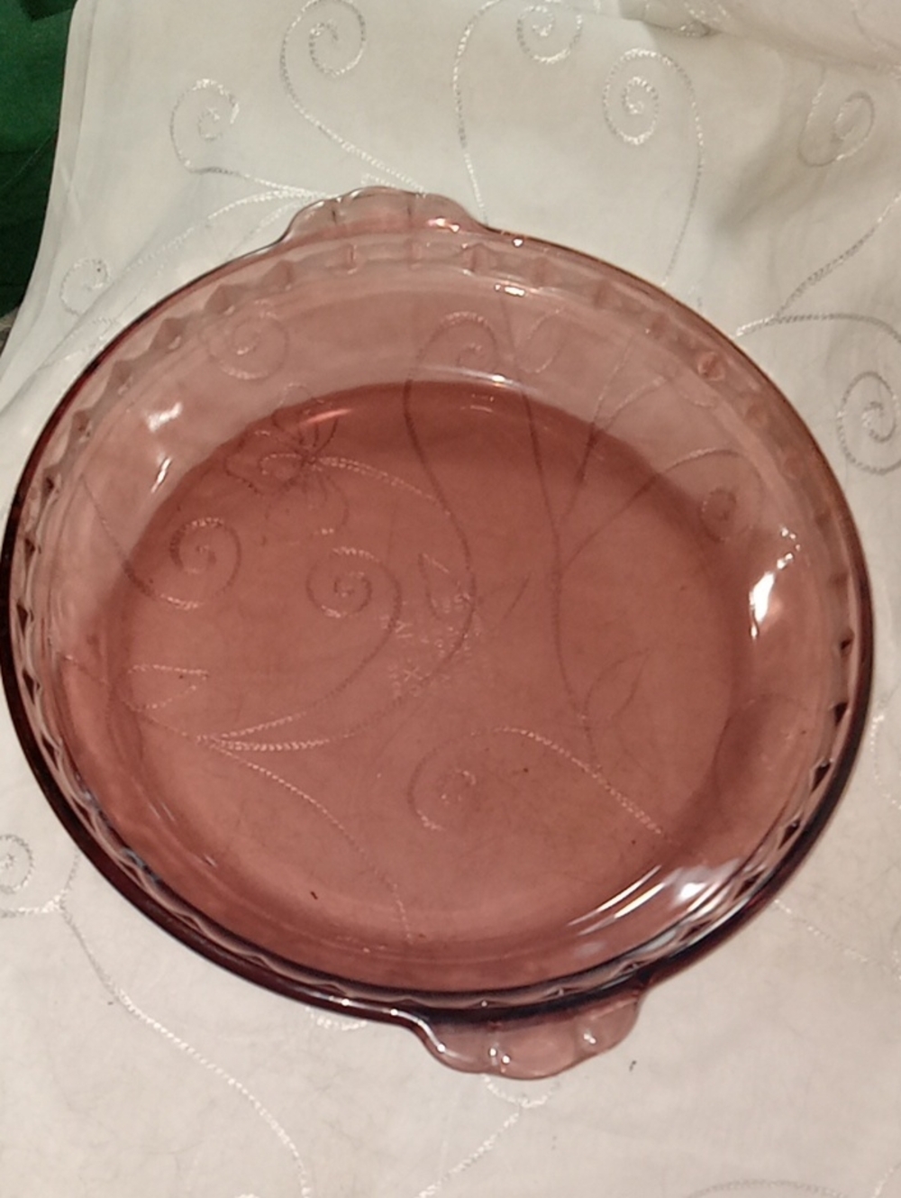 Vintage Pyrex By Corningware Amethyst Glass Pie Pan